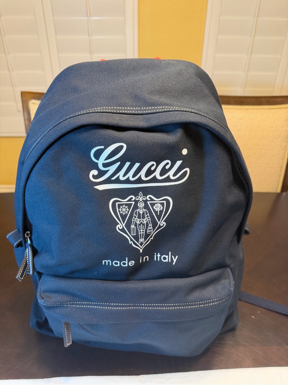New Authentic Gucci Logo Black Canvas Backpack - Picture 16 of 16